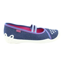 Chaussures pour enfants Befado 116Y253 bleu marin bleu rose 5