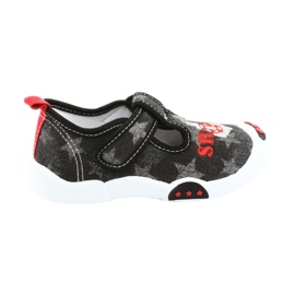 American Club Baskets enfant insert cuir TEN12 le noir rouge gris 6 American Club Baskets enfant insert cuir TEN12 le noir rouge gris 6