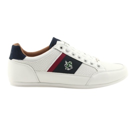 Chaussures de sport homme Mckey 901 blanches rouge bleu marin 6