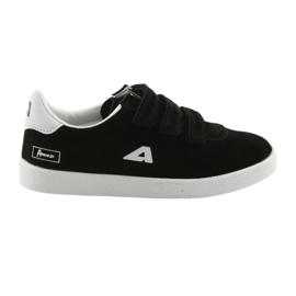 Chaussures de sport insert cuir American Club BS06 blanche le noir 6