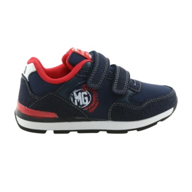 American Club Chaussures de sport à semelle intérieure en cuir américain BS08 rouge bleu marine 6