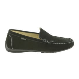 Mocassins chaussures en cuir pour hommes American Club 01/2019 noir 6