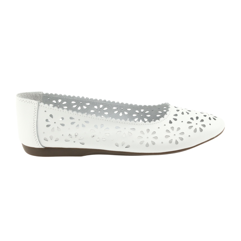 Ballerines blanches ajourées Filippo 680 6