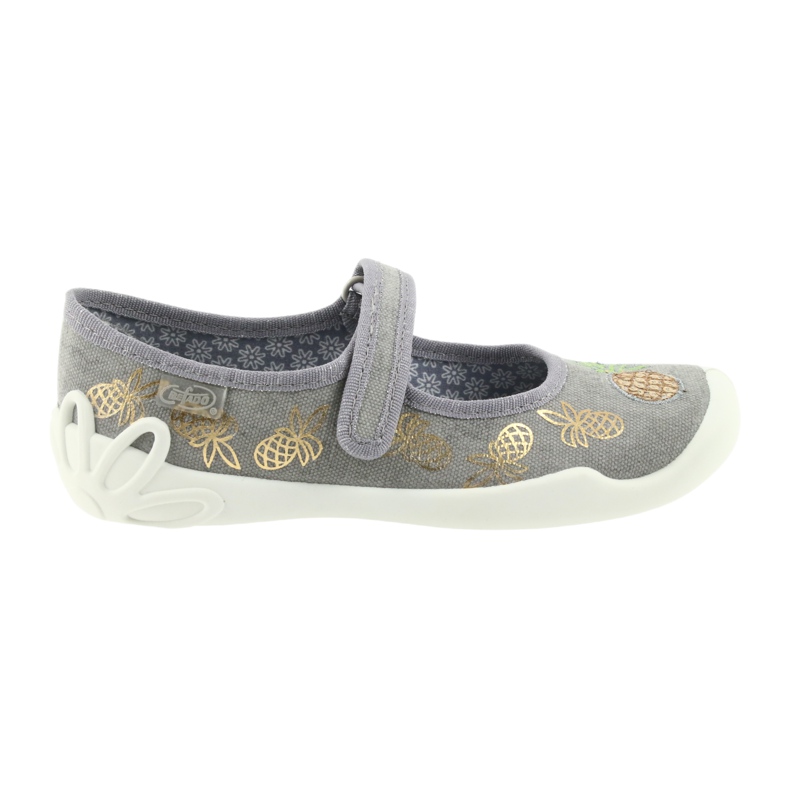 Befado pantoufles chaussures pour enfants 114Y345 velcro gris jaune 5 Befado pantoufles chaussures pour enfants 114Y345 velcro gris jaune 5