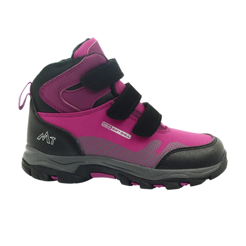 Mttrek Bottines Velcro MT TREK 011 fuchsia noir violet rose 6