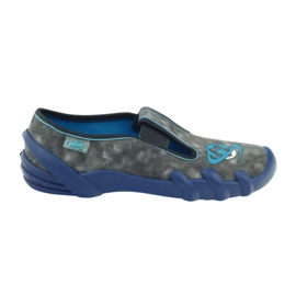 Befado chaussures pour enfants pantoufles 290y163 bleu gris 6