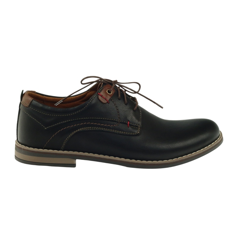 Chaussures homme Riko à lacets 842 le noir brun 6
