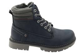 American Club Bottes bottines américaines 608123 bleu marine gris 5