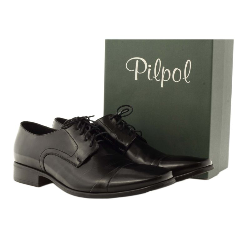 Chaussures noires classiques Pilpol L005 4