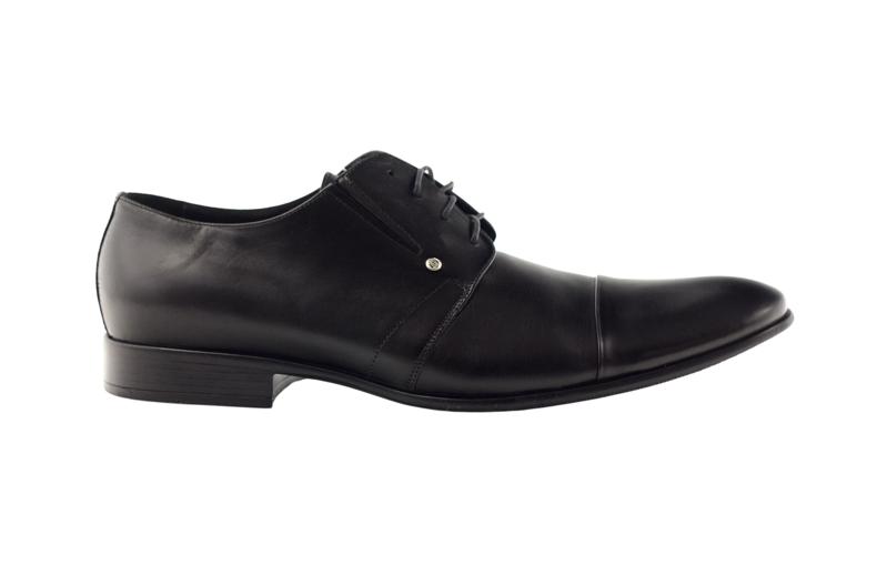 Chaussures confortables en cuir noir Pilpol 1155 5