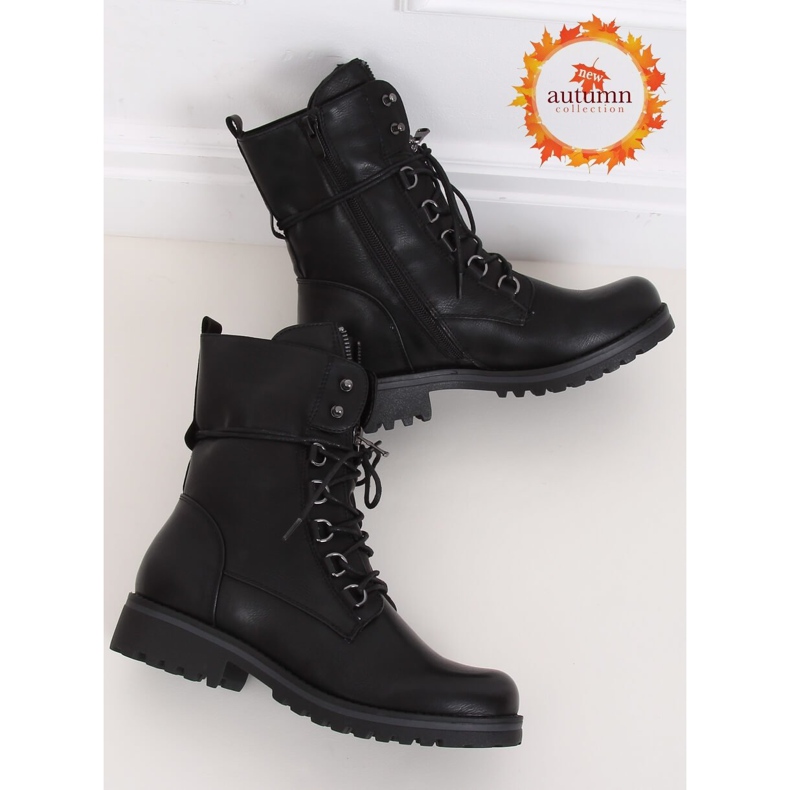 Bottes militaires noires BZ66017-KB Noir le noir 1 Bottes militaires noires BZ66017-KB Noir le noir 1