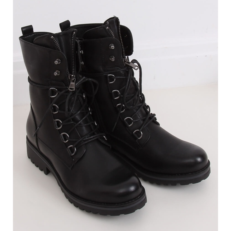 Bottes militaires noires BZ66017-KB Noir le noir 2 Bottes militaires noires BZ66017-KB Noir le noir 2
