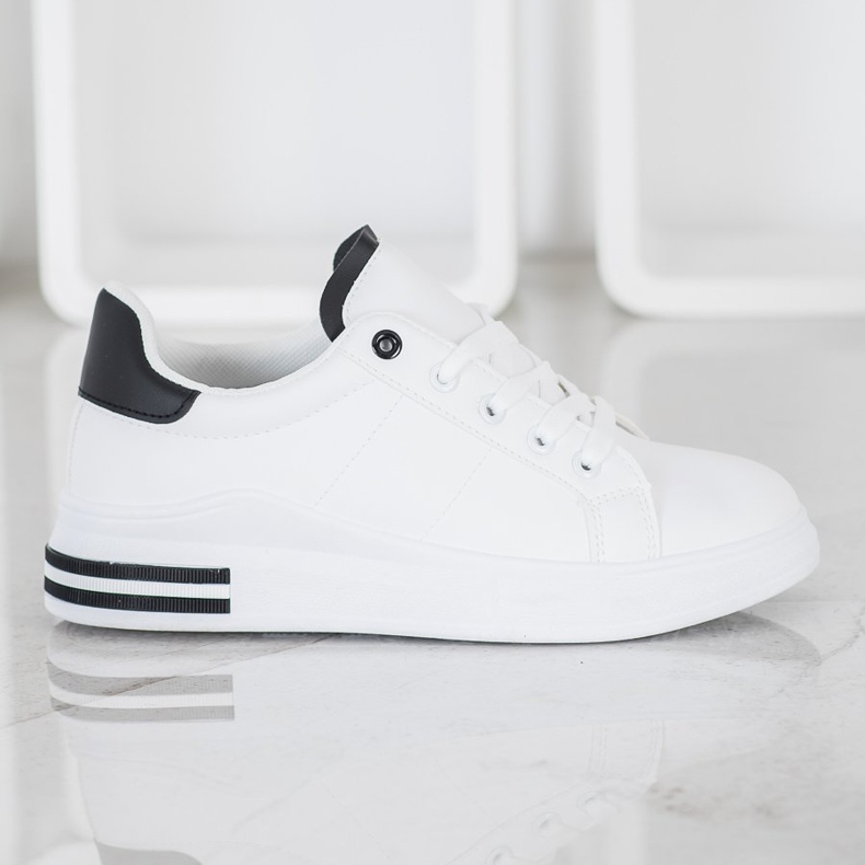 SHELOVET Baskets nouées à la mode blanche 1