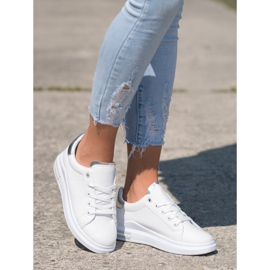 SHELOVET Baskets nouées à la mode blanche 2