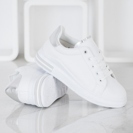 SHELOVET Baskets nouées à la mode blanche 1