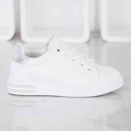 SHELOVET Baskets nouées à la mode blanche 4