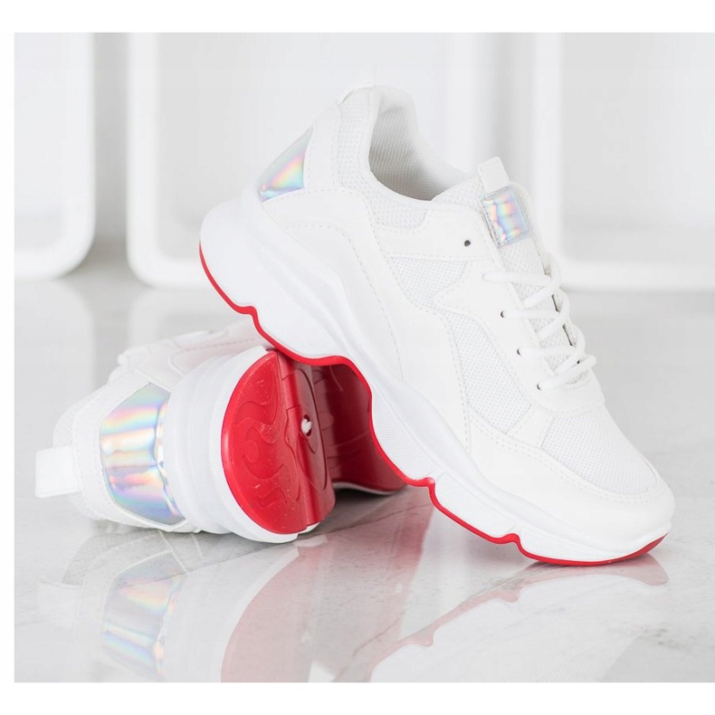 SHELOVET Baskets blanches confortables 2