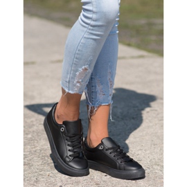 SHELOVET Baskets avec cuir écologique noir 2