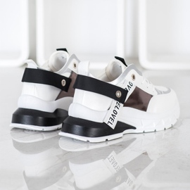 Marquiz Baskets élégantes blanc noir 1