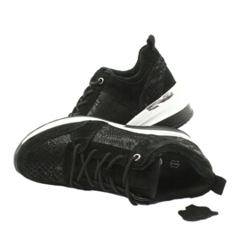 Chaussures de sport pour femmes attachées Filippo DP1505 / 20 noir 4