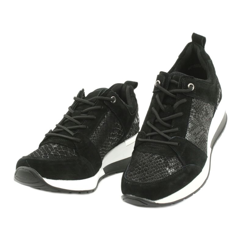 Chaussures de sport pour femmes attachées Filippo DP1505 / 20 noir 2