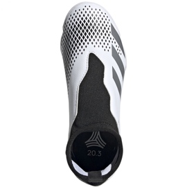 Chaussures de foot Adidas Predator 20.3 Ll In Jr FW9213 gris blanche 1