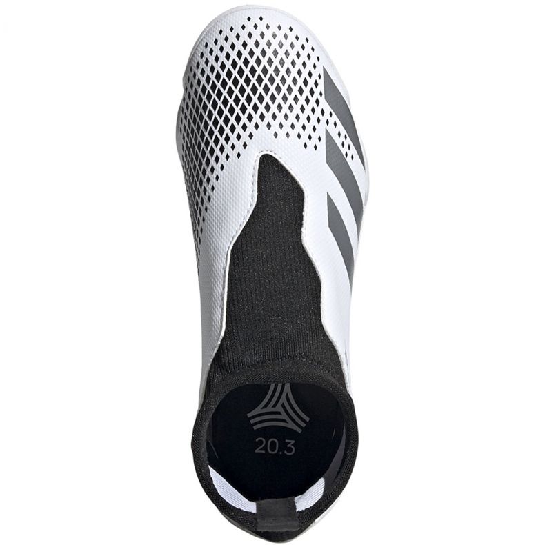 Chaussures de foot Adidas Predator 20.3 Ll In Jr FW9213 gris blanc 1