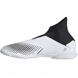 Chaussures de foot Adidas Predator 20.3 Ll In Jr FW9213 gris blanche 2
