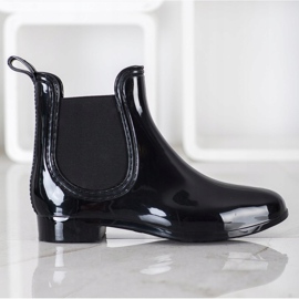 Bona Bottes en Caoutchouc Décontractées Courtes le noir 4