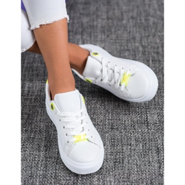 SHELOVET Baskets avec cuir écologique blanc 1