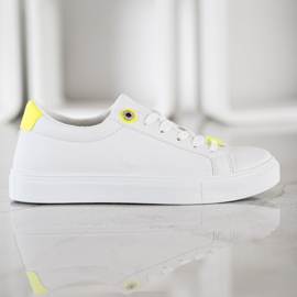 SHELOVET Baskets avec cuir écologique blanc 2