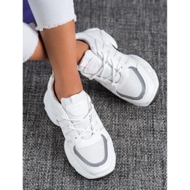 SHELOVET Baskets confortables avec maille blanche 2