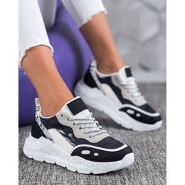 Kayla Baskets à effet holo noir 1