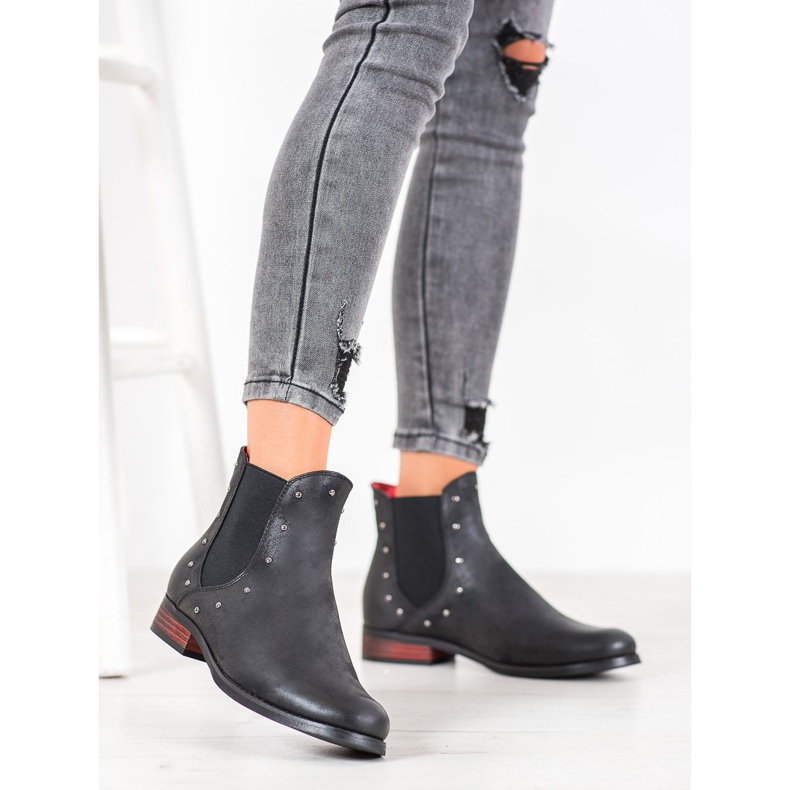 Goodin Bottines Chelsea noires avec accessoires le noir 1 Goodin Bottines Chelsea noires avec accessoires le noir 1