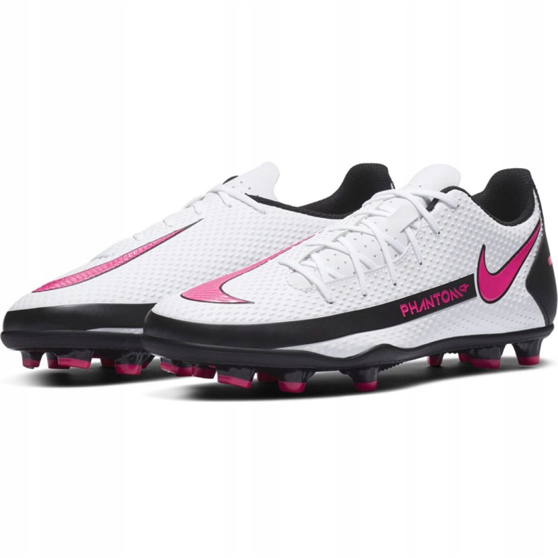 Chaussures de football Nike Phantom M Gt Club FG / MG CK8459 160 blanc blanc 2