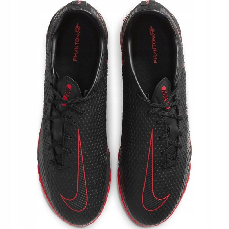 Chaussure de football Nike Phantom M Gt Academy Tf CK8470 060 noir/rouge noir 1