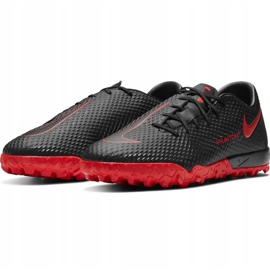Chaussure de football Nike Phantom M Gt Academy Tf CK8470 060 noir/rouge noir 2