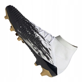 Chaussures de foot Adidas Predator 20.1 Ag M FW9185 blanche noir, blanc, noir, or 5