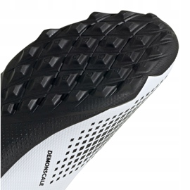 Chaussures de foot Adidas Predator 20.3 Ll Tf Jr FW9211 noir, blanc, noir, gris / argent blanche 1