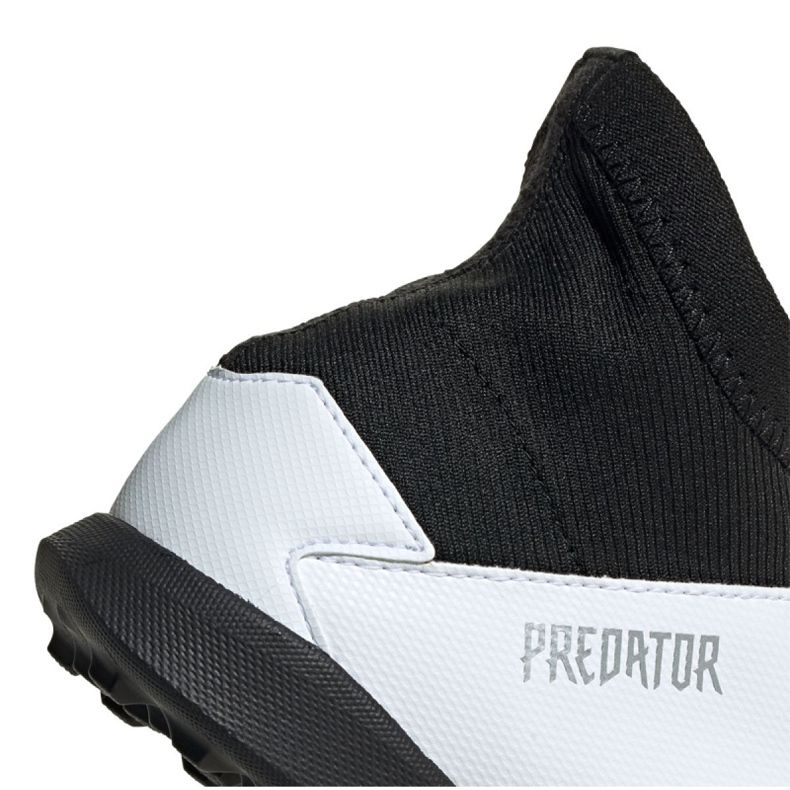 Chaussures de foot Adidas Predator 20.3 Ll Tf Jr FW9211 noir, blanc, noir, gris / argent blanche 2