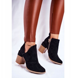 MSMG Bottines Femme à Talon Noir Coupe Meliori le noir 4