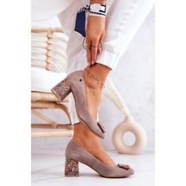 Escarpins Femme Maciejka Daim Beige 3356A-10 / 00-1 3
