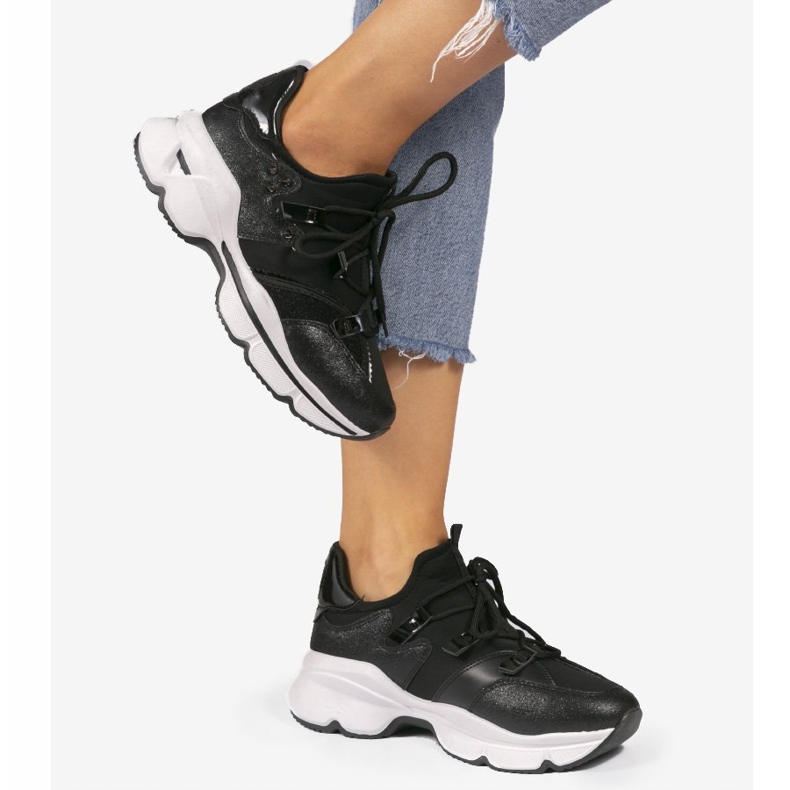 Baskets Lycra noires C947 le noir 2