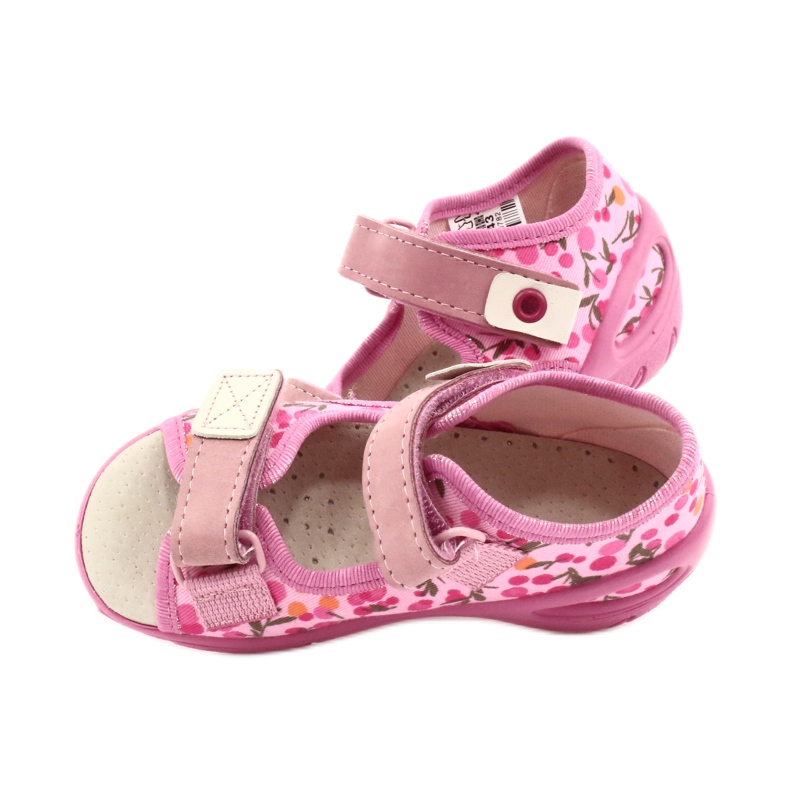 Befado chaussures pour enfants pu 065P143 beige rose 5