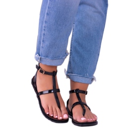 Lu Boo Sandales Romans, Lento Japonais Noir le noir 2 Lu Boo Sandales Romans, Lento Japonais Noir le noir 2