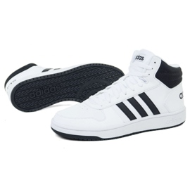 Chaussures Adidas Hoops 2.0 Mid M BB7208 multicolore blanche 1