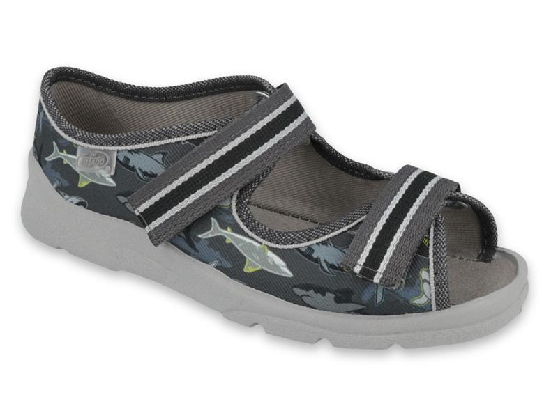 Chaussures pour enfants Befado 969Y158 noir gris 1