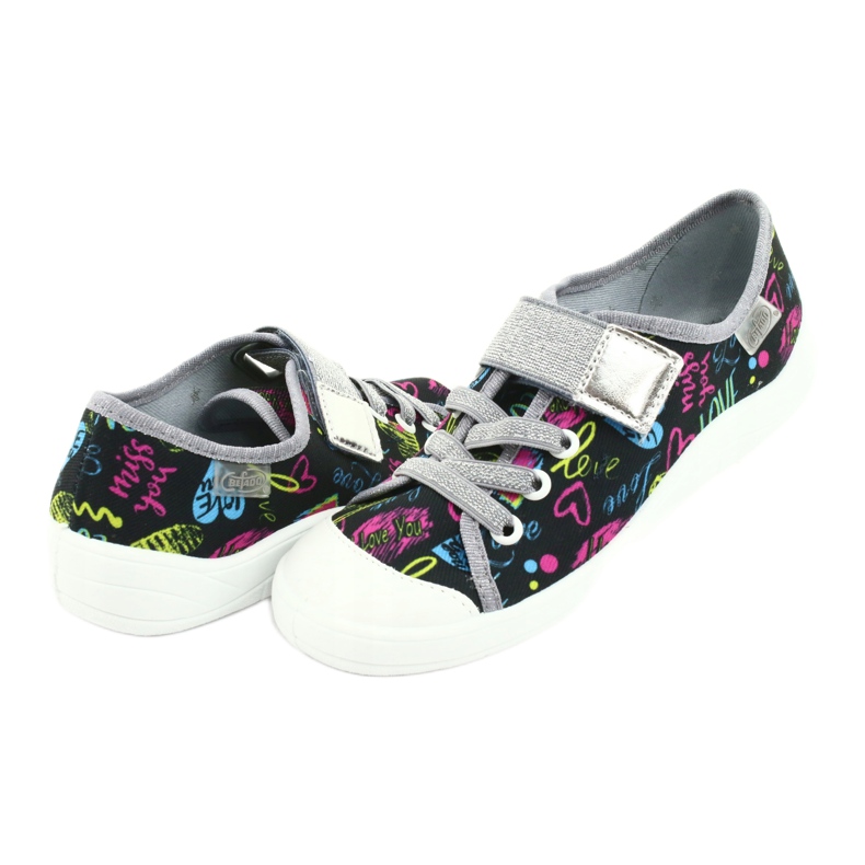 Chaussures pour enfants Befado 251Q137 noir gris multicolore 2