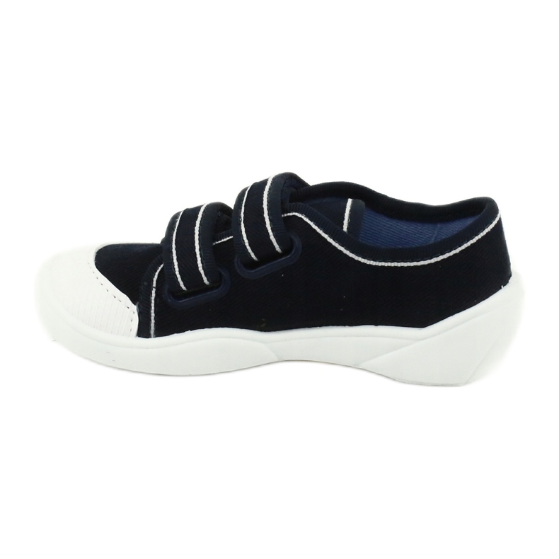 Chaussures enfant Befado 907P118 blanc bleu marine 2
