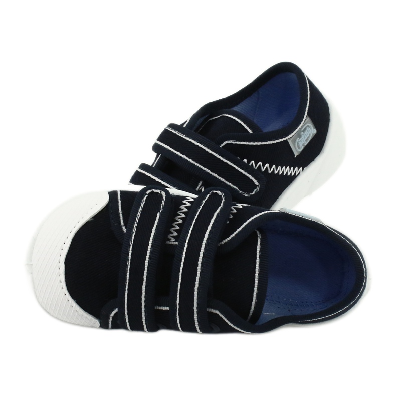 Chaussures enfant Befado 907P118 blanc bleu marine 5